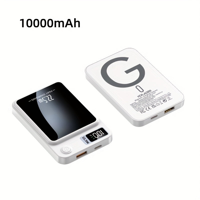 MagPro 10K – Magnetische Draadloze Powerbank (Snelladen & LED-display)
