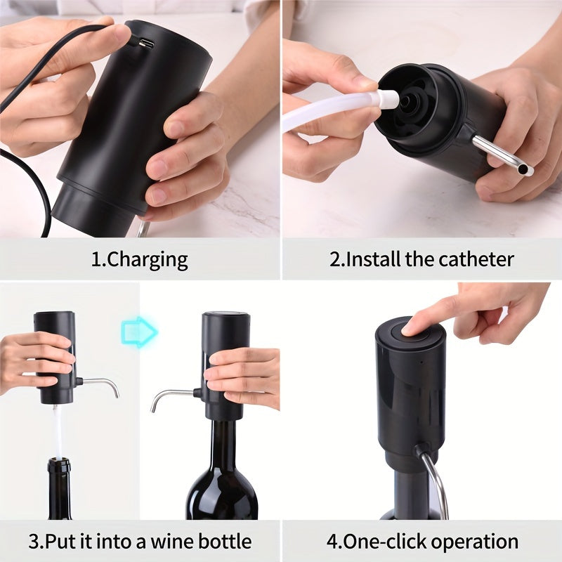 Elegance Wine Pourer - Stijlvol Schenken Met 1 Druk Op De Knop