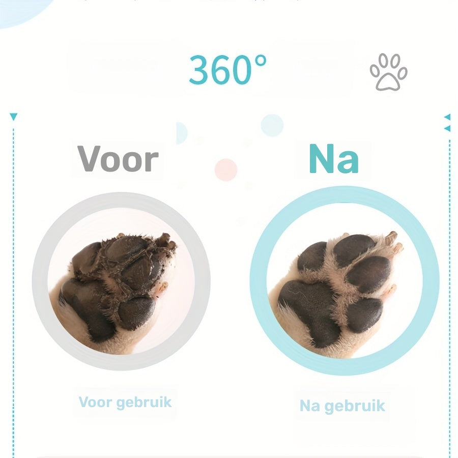 PawClean Up – Siliconen Pootreiniger met Zachte Borstels