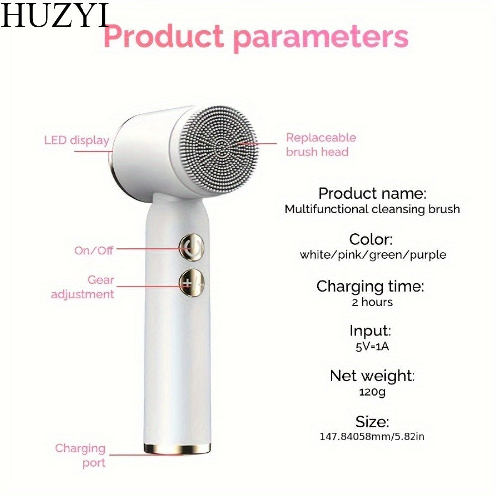 FaceCleaner - 6 -in-1 Gezichtsreiniger met Massage & Exfoliatie – Voor Een Stralende, Schone Huid