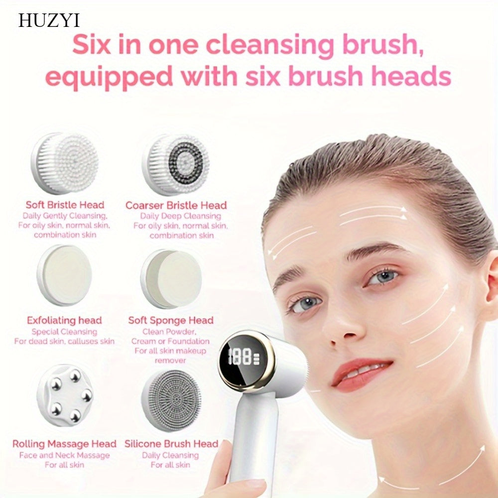 FaceCleaner - 6 -in-1 Gezichtsreiniger met Massage & Exfoliatie – Voor Een Stralende, Schone Huid