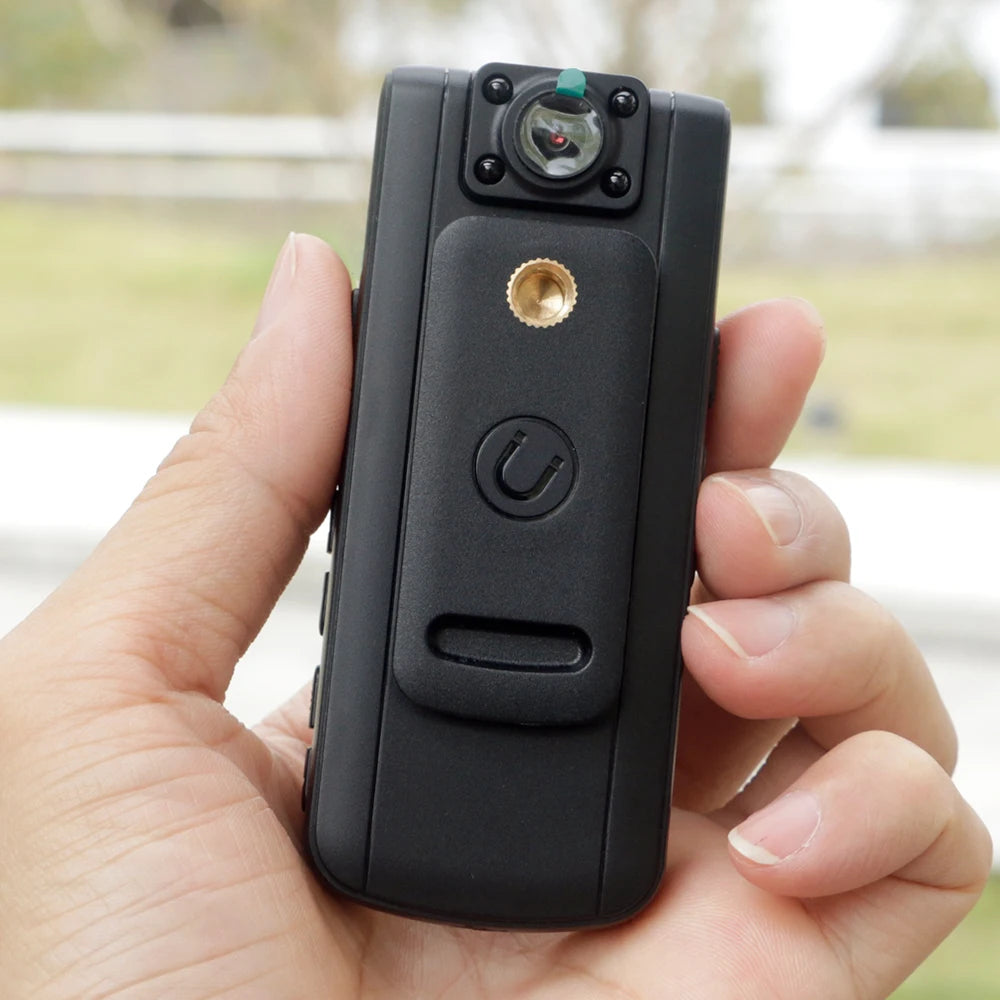 SafeVision 4K Bodycam – Slimme Beveiligingscamera met Roteerbare Lens & Wifi