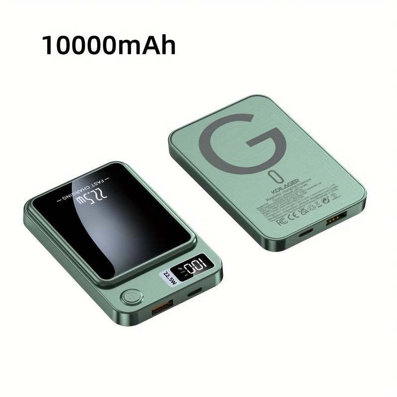 MagPro 10K – Magnetische Draadloze Powerbank (Snelladen & LED-display)