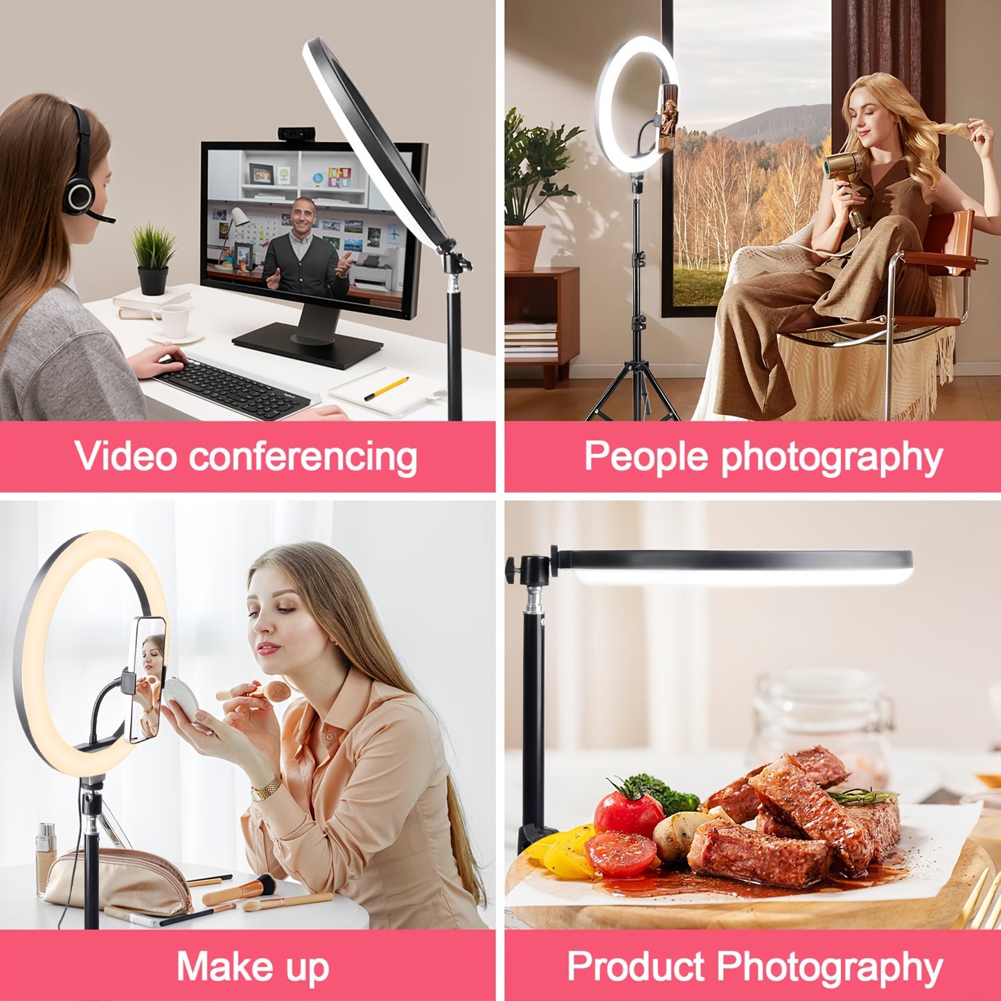 GlowPro 10 – LED Ring Light met Statief & Telefoonhouder