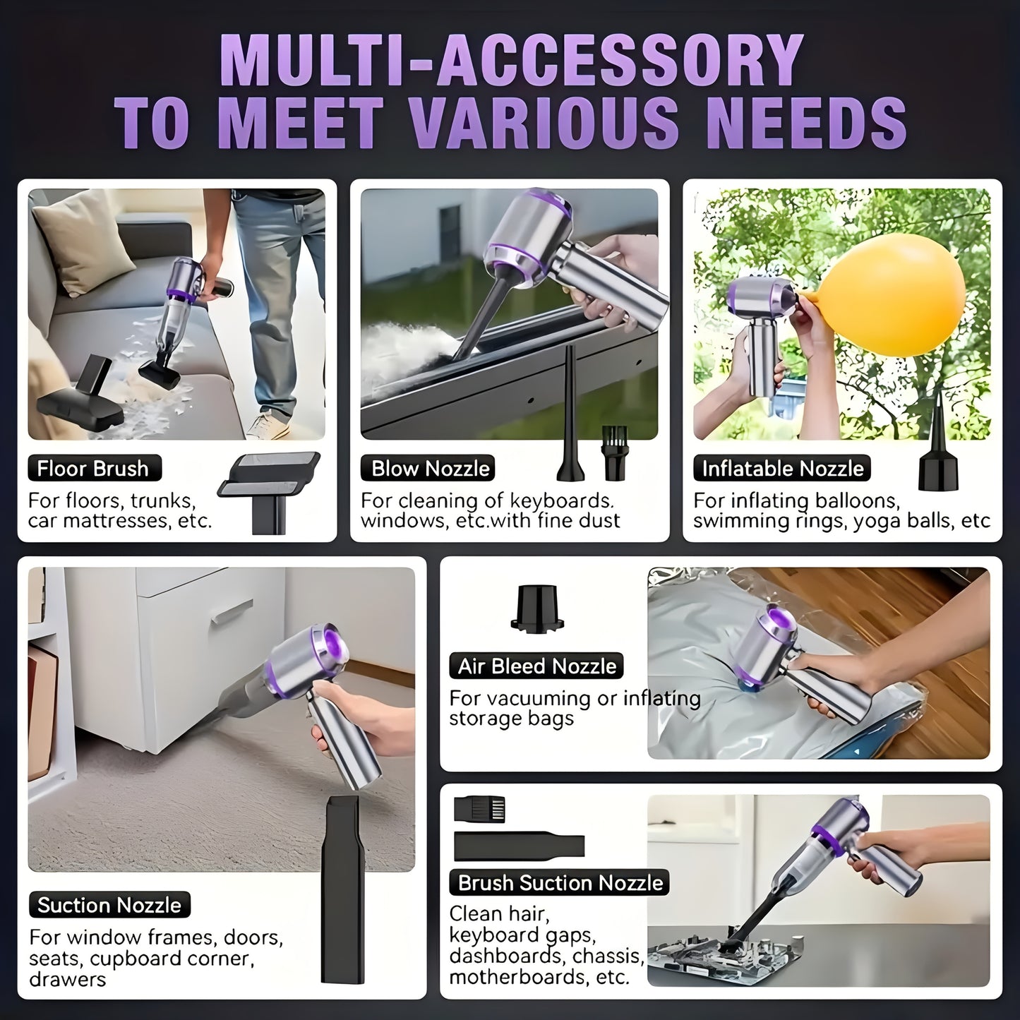 CleanForce Mini Pro - 4 in 1 Stofzuiger - Compact. Krachtig. Multifuntioneel.