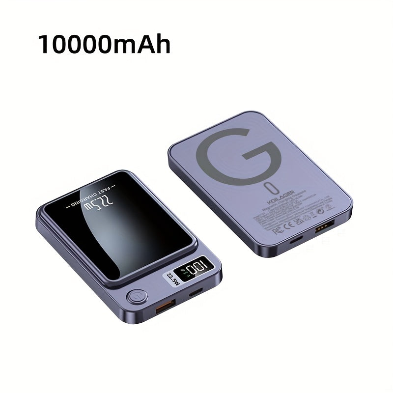 MagPro 10K – Magnetische Draadloze Powerbank (Snelladen & LED-display)