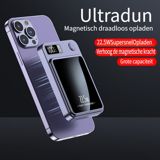 MagPro 10K – Magnetische Draadloze Powerbank (Snelladen & LED-display)
