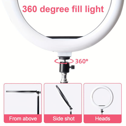 GlowPro 10 – LED Ring Light met Statief & Telefoonhouder