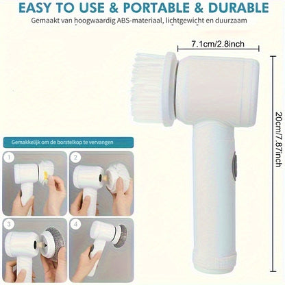 5-in-1 Elektrische Spin Scrubber