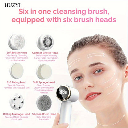 FaceCleaner - 6 -in-1 Gezichtsreiniger met Massage & Exfoliatie – Voor Een Stralende, Schone Huid